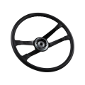 Kierownica czarna skórzana