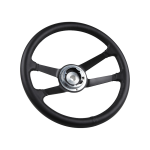 Kierownica Styl RS Czarna Skóra Ø380 mm 15 " (bez przycisku klaksonu) do Porsche 911, 912, 914/6 (63-73, 65-70, 69-73)