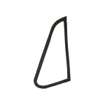 Ramka Uszczelniająca Lewa Do Okna Uchylnego do Porsche 911 F Coupe, 912 Coupe