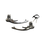 Komplet Klamek Lewa / Prawa Z Wkładką I Kluczami Chromowana do Porsche 911 (69-77)