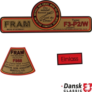 Zestaw naklejek, Fram