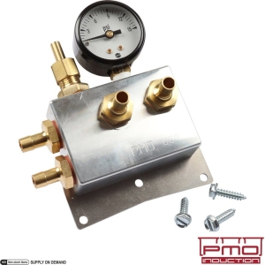 Regulator cisnienia paliwa z koncowkami karbowanymi