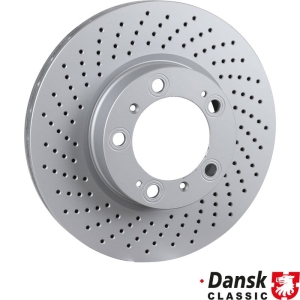 Tarcza hamulcowa przednia wentylowana lewa 318x28 mm powlekana