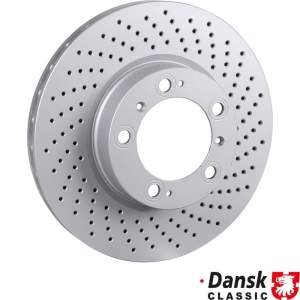 Tarcza hamulcowa przednia wentylowana prawa 318x28 mm powlekana