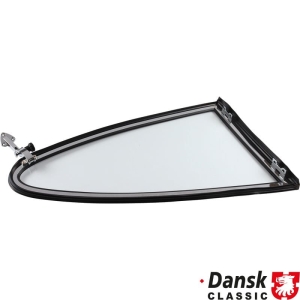 Komplet tylnych cwiartek okna, z chromowana rama, lewy