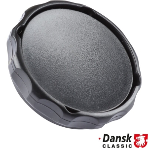 Galka obrotowa z oslona do regulacji oparcia fotela, czarna, lewo/prawo