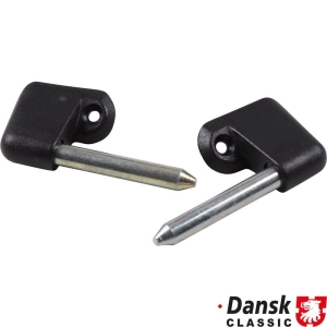 Zestaw uchwytow na oslone przeciwsloneczna, lewy/prawy, czarny, 2 sztuki