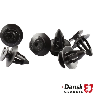 Zestaw klipsow mocujacych panel drzwiowy, 6 sztuk