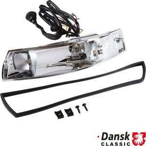 Obudowa kierunkowskazu, przod, lewa. Wykonana z odlewu aluminiowego