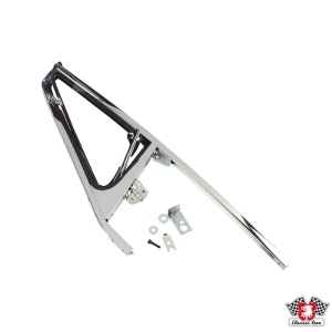 Ościeżnica drzwiowa z oknem uchylnym, chrom, lewa do Porsche 911 Targa (69-76)