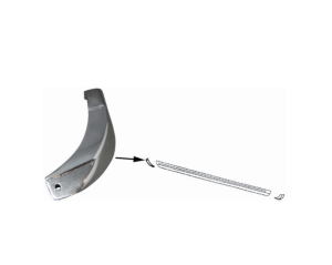 Prawa Przednia / Lewa Tylna Końcówka Dekoracyjna Panelu Wahacza do Porsche 911 (68-73)