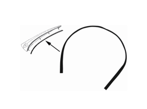 Uszczelka Uchwytu Maski do Porsche 356 B/C (59-65)