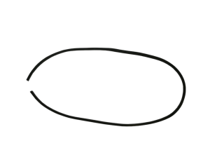 Uszczelka Na Szybie Okna Ćwiartkowego Tylna Lewa/Prawa do Porsche 356 (50-65)