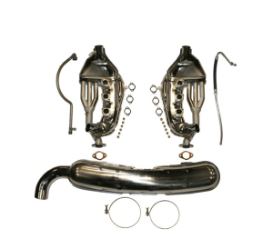 Zestaw Do Konwersji Spalin (swobodny przepływ, z luźnymi końcówkami rur wydechowych 84 mm, wymagana jest poważna modyfikacja blach silnikowych podczas montażu na silnikach 3,2 l.) do Porsche 911 (83-89)