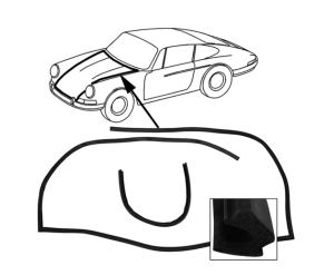 Uszczelka Maski Przednia do Porsche 911 F (63-73), 912