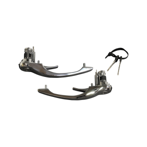 Komplet Klamek Lewa / Prawa Z Wkładką I Kluczami Chromowana do Porsche 911 (69-77)