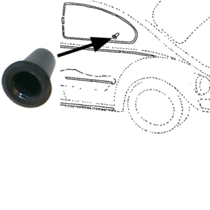 Tuleja do zacisku formującego, guma do Porsche 911 (93-68), 912 (65-98)