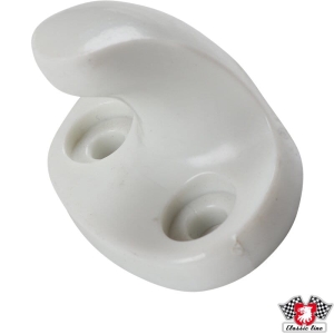 Wieszak, biały. Bez śrub. Potrzebne 2 sztuki 90014300502 do Porsche  356A T2/B/C, 911, 912 (57-65, 63-68, 65-68)