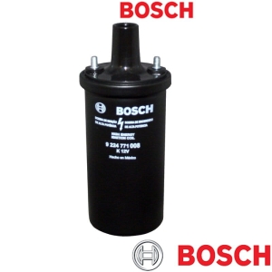 Cewka zapłonowa, 12 V, czarna, BOSCH do Porsche 914/4 (69-76)