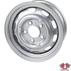 Felga stalowa lakierowana, srebrnoszara, 6x15" do Porsche 356C, 911,944, 914/6