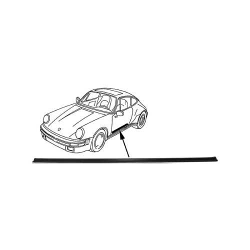 Listwa maskująca lewa / prawa czarna