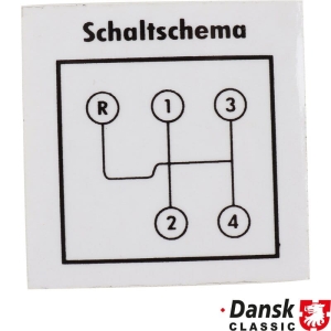 Naklejka Schaltschema na przednia szybe