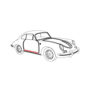 Uszczelka Drzwi Przednia Dolna do Porsche 356 A/B/C (56-65)