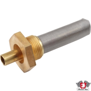 Łącznik przewodu paliwowego z ekranem, gwint 22 mm i króciec przewodu paliwowego 10 mm do Porsche 911 E/S (69-73)